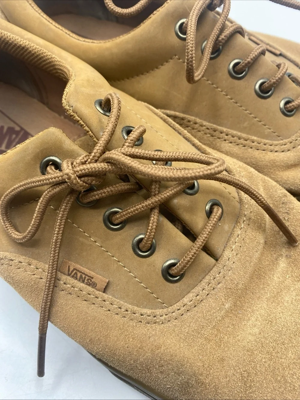 VANS Era Suede Buck Tobacco Brown Gum Men's 13 Casual Tennis Shoe Skater Sneaker